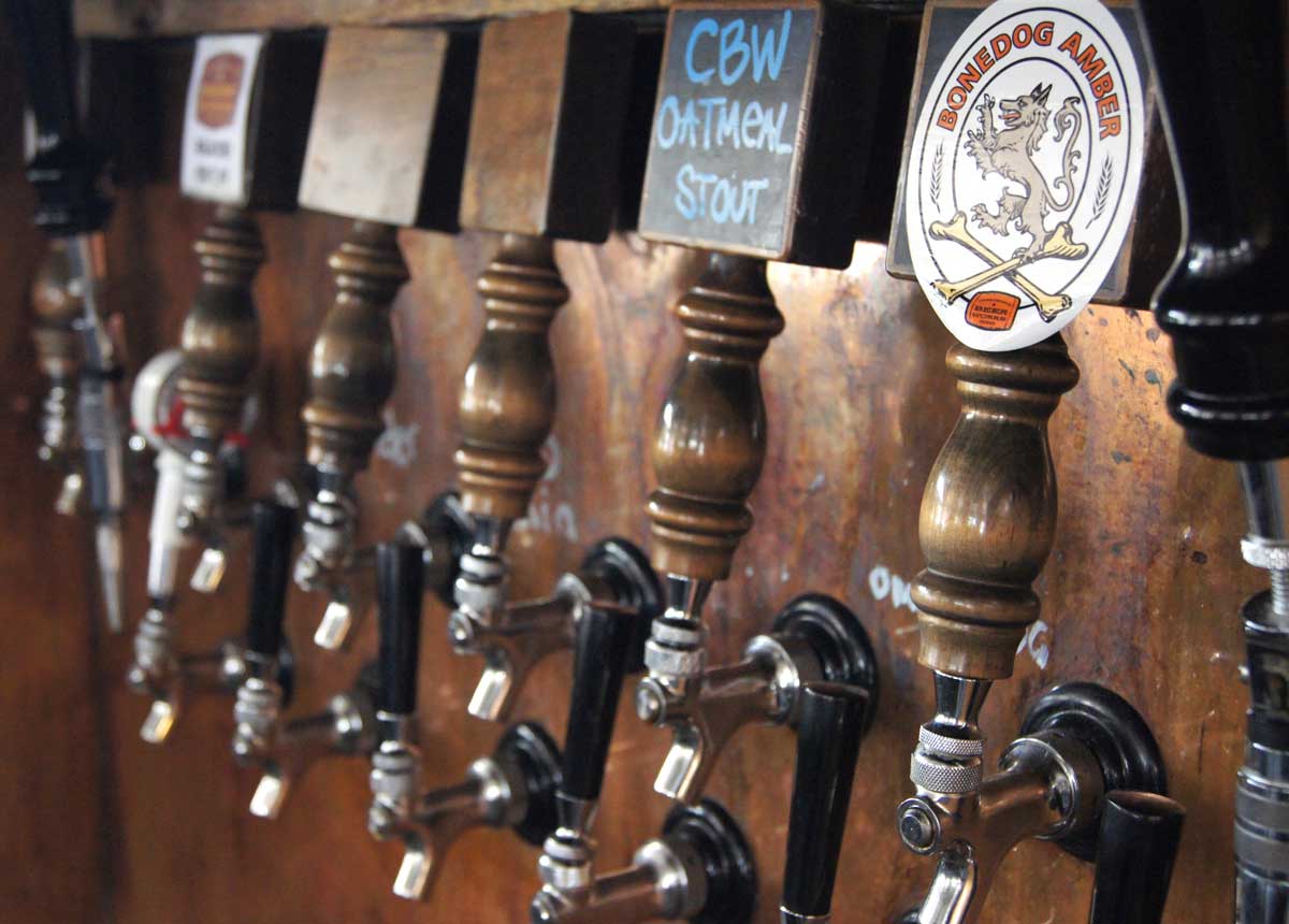 Local Roaring Fork beers on tap