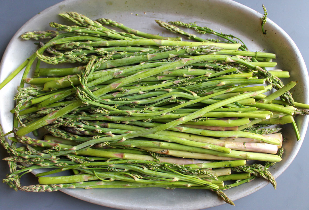 Asparagus on a dish