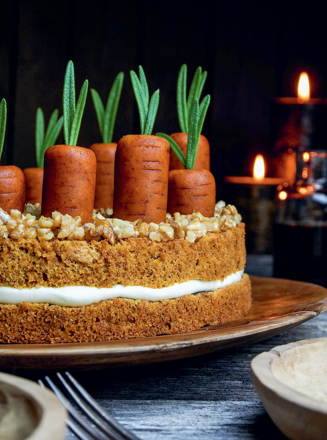 Carrot Cake with Maple Topping Edible Aspen