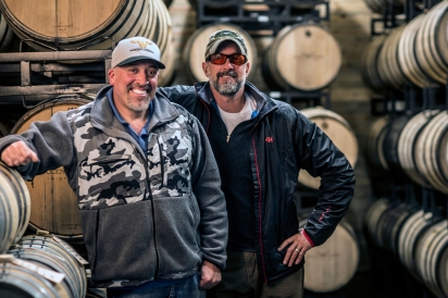Mark Kleckner and Pat Scanlan of Woody Creek Distillers
