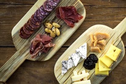 Cheese and charterie boards at Meat & Cheese